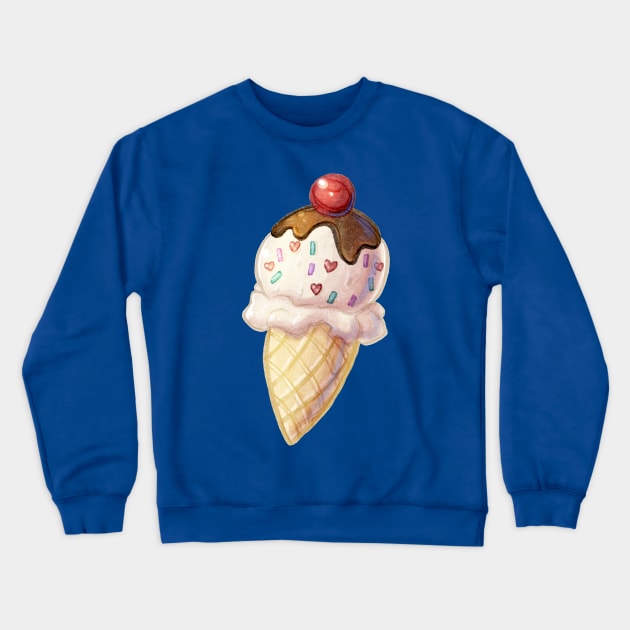 Cute Icecream Cone Crewneck Sweatshirt by saradaboru